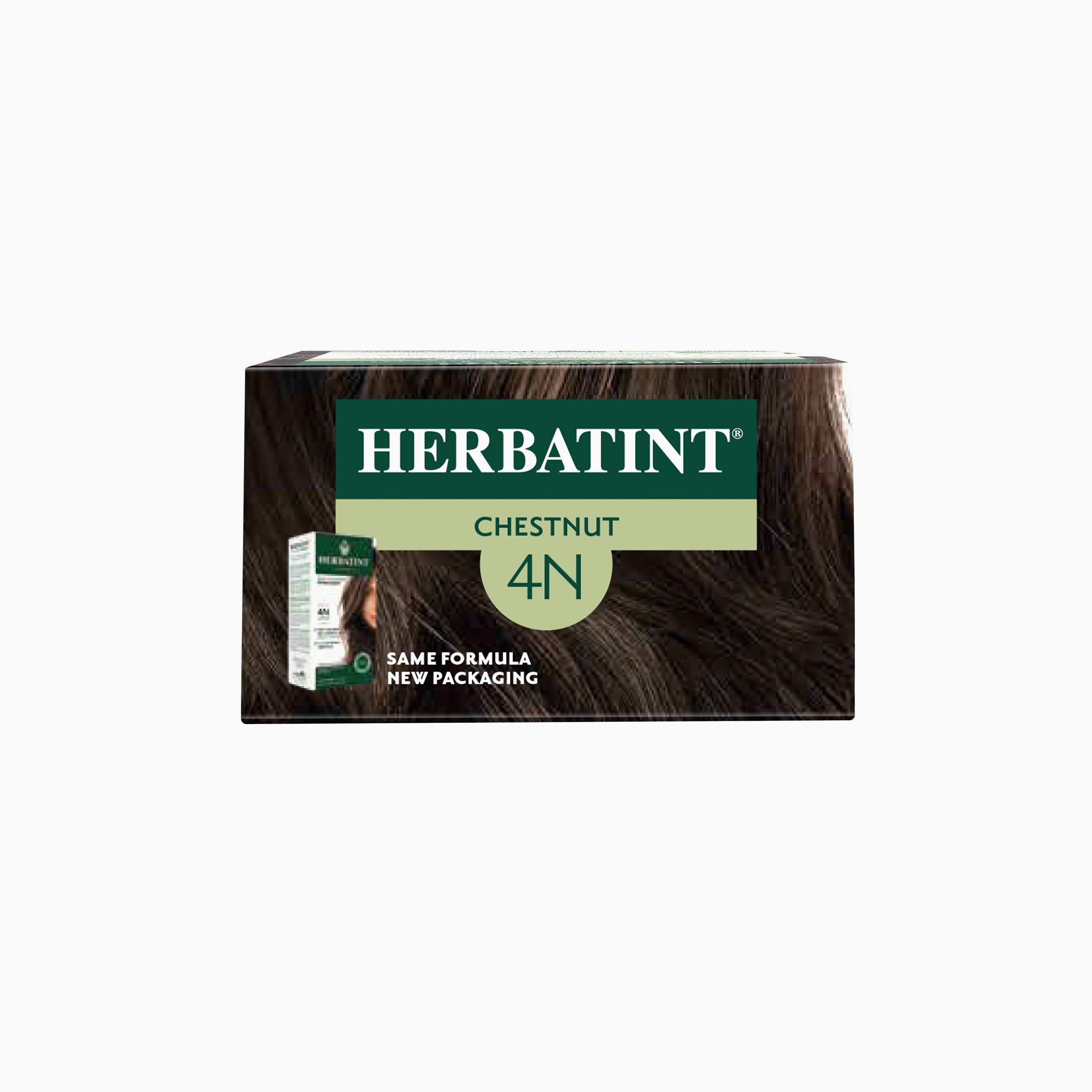 Herbatint permanent haircolour gel 4N, 170 ml – box top