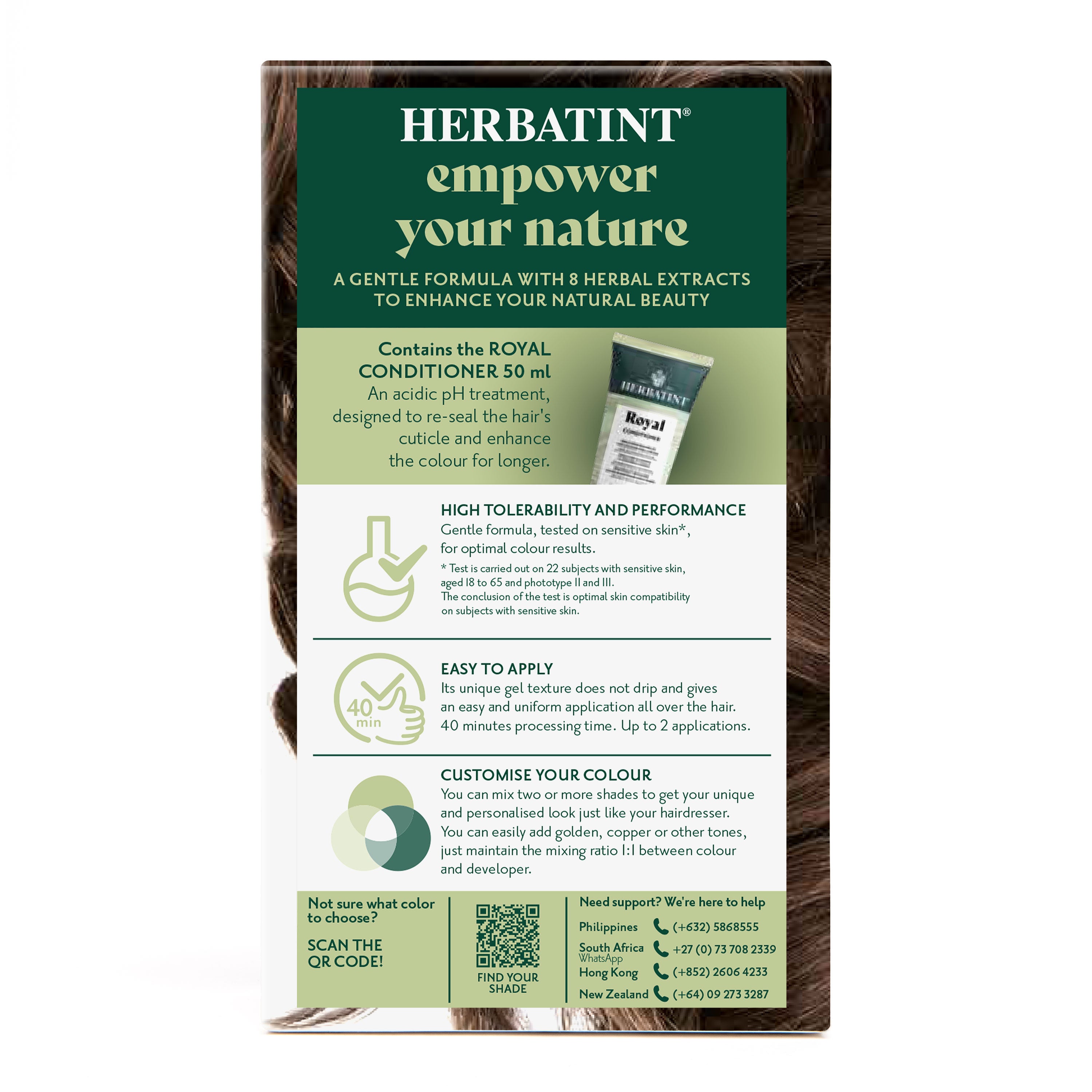 Herbatint permanent haircolour gel 5D, 170 ml – box back