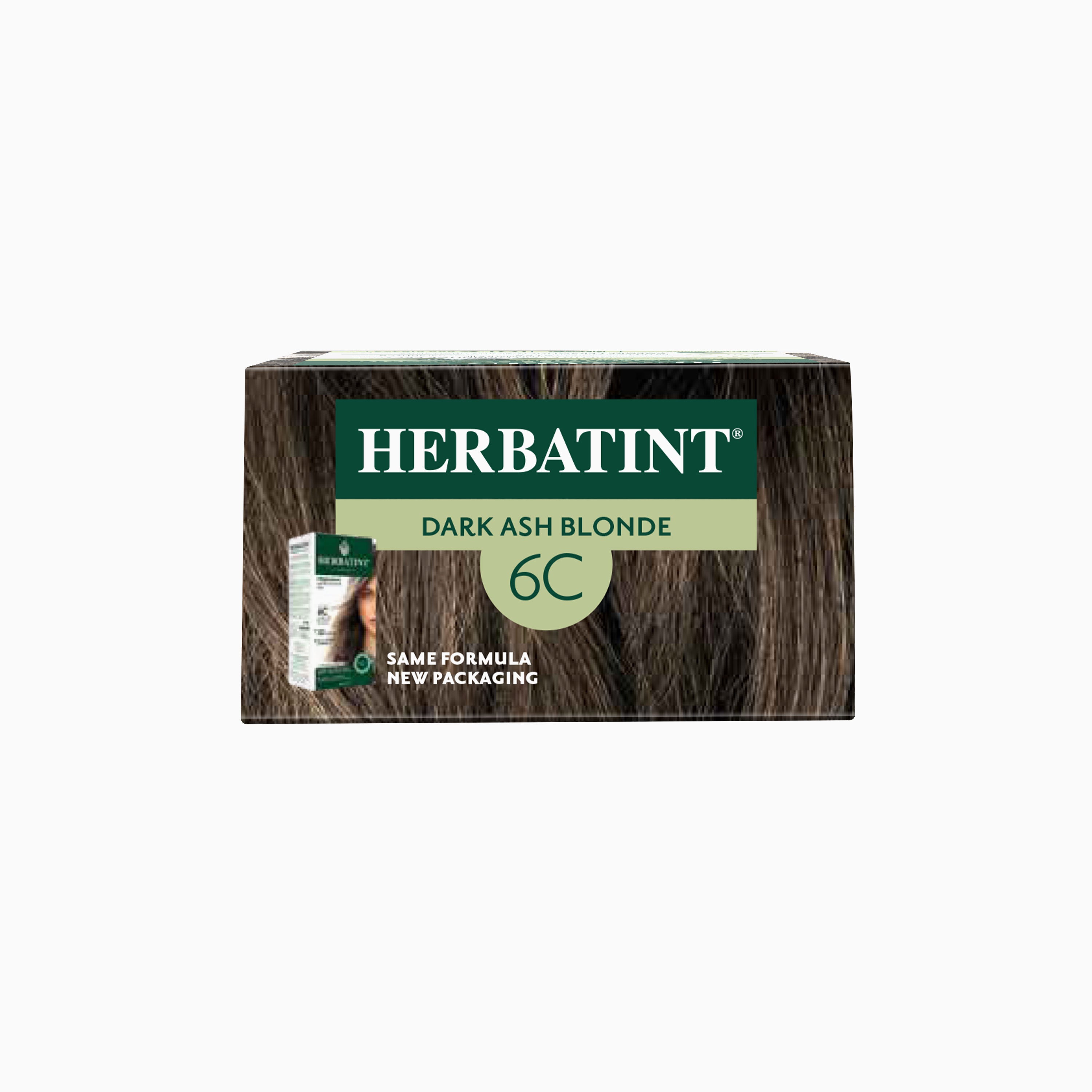 Herbatint permanent haircolour gel 6C, 170 ml – box top