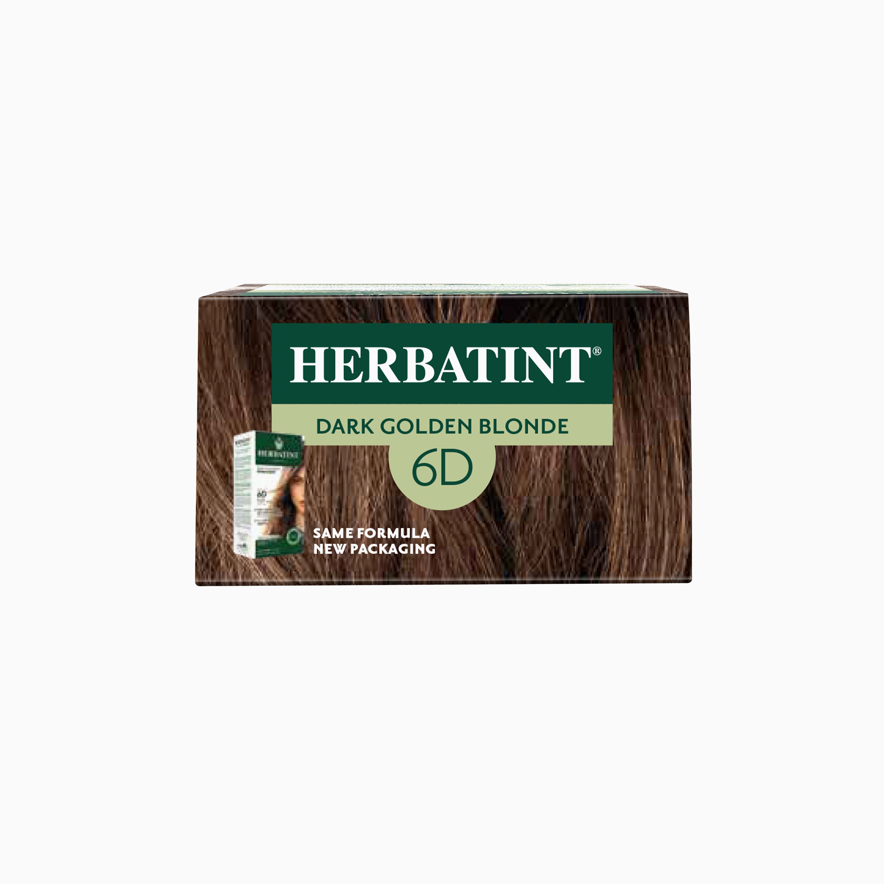 Herbatint permanent haircolour gel 6D, 170 ml – box top
