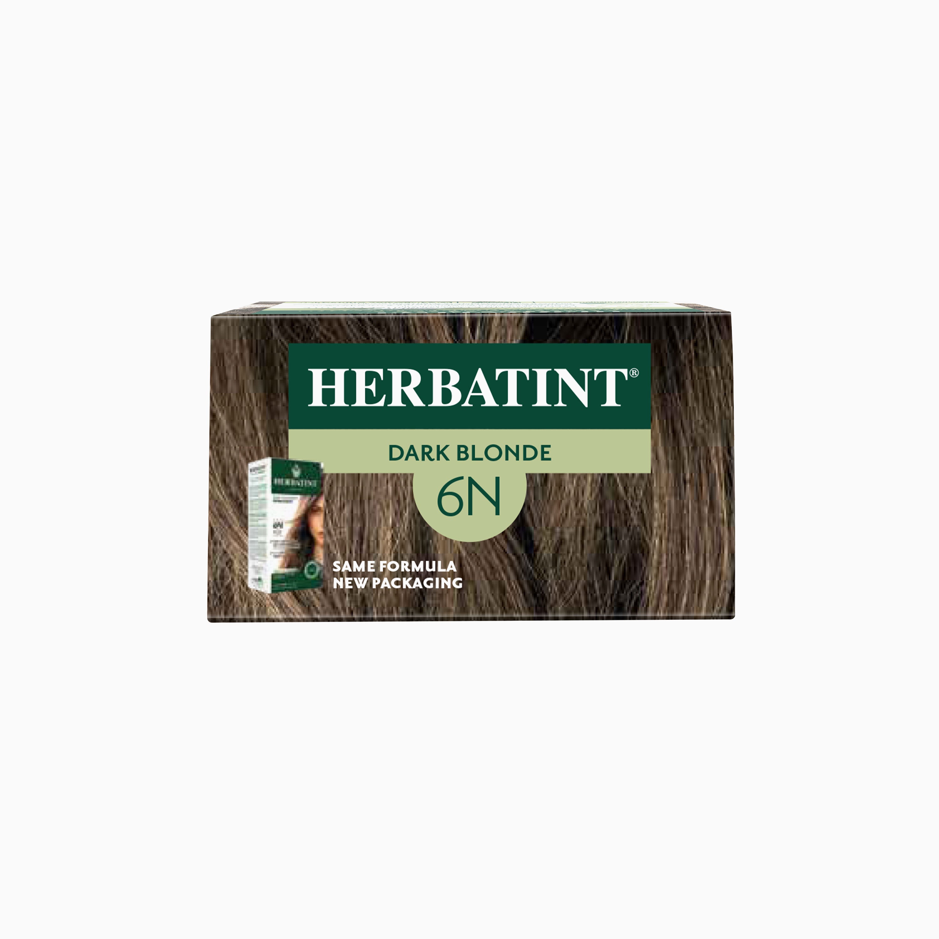 Herbatint permanent haircolour gel 6N, 170 ml – box top