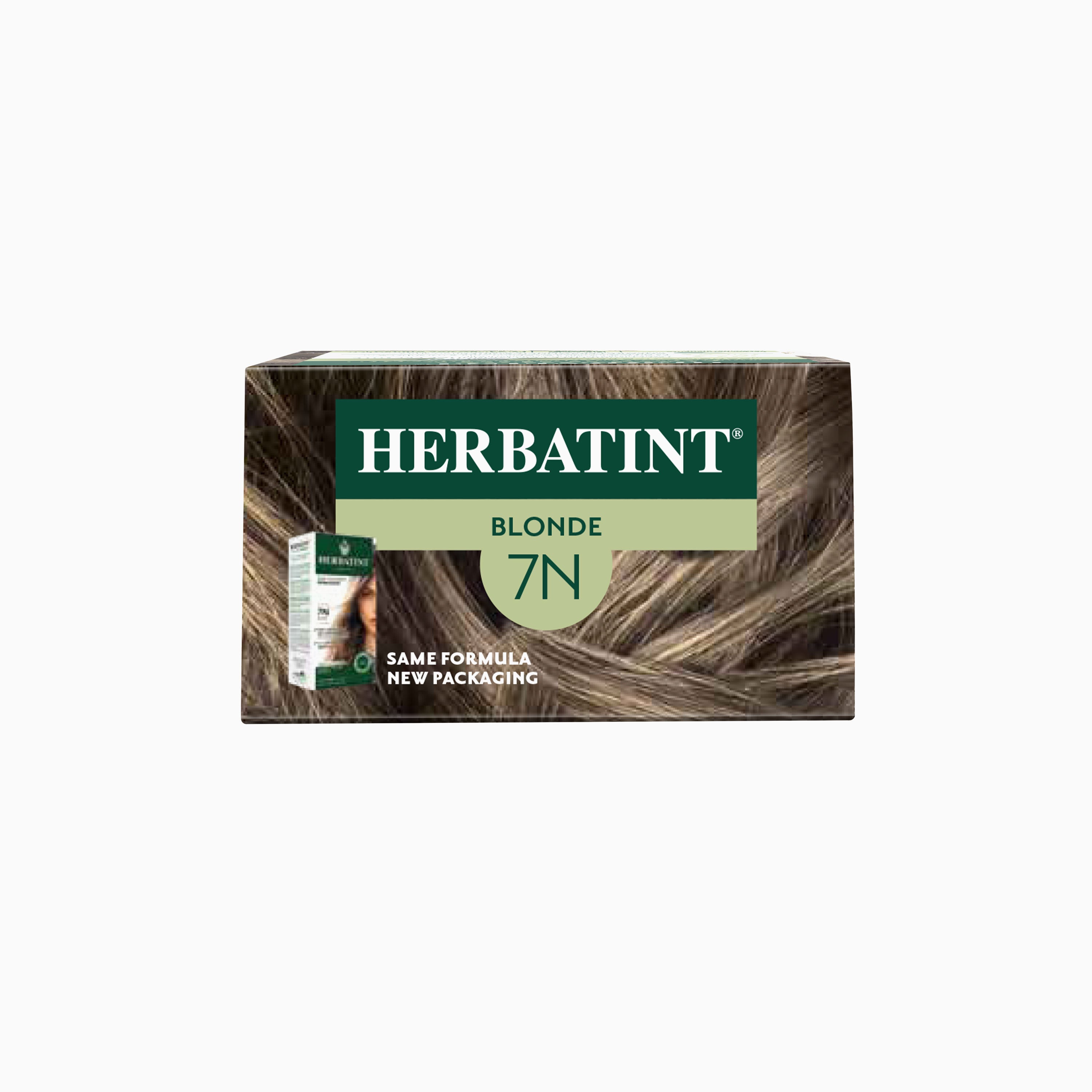 Herbatint permanent haircolour gel 7N, 170 ml – box top