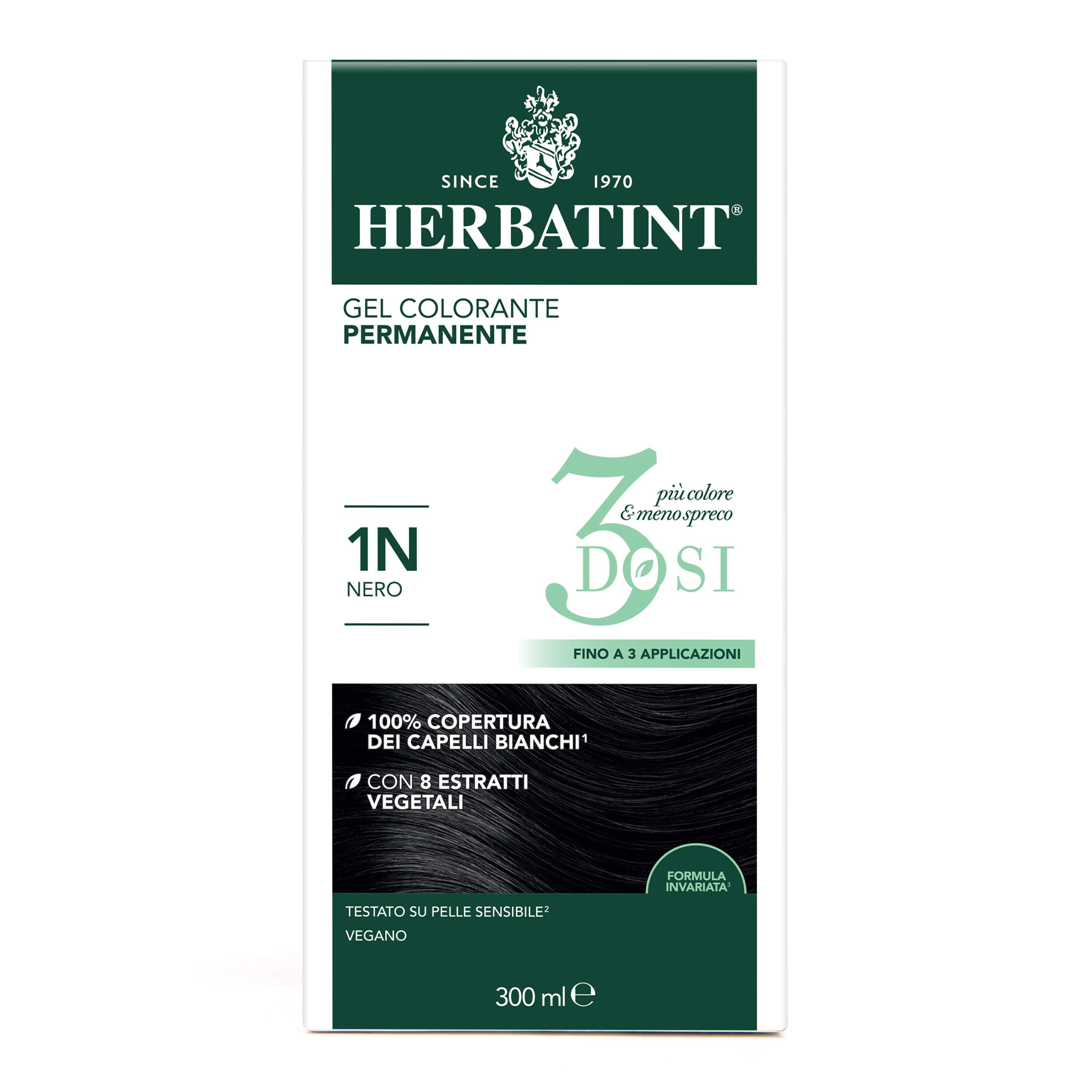 Herbatint 1N Nero colorazione capelli permanente senza ammoniaca