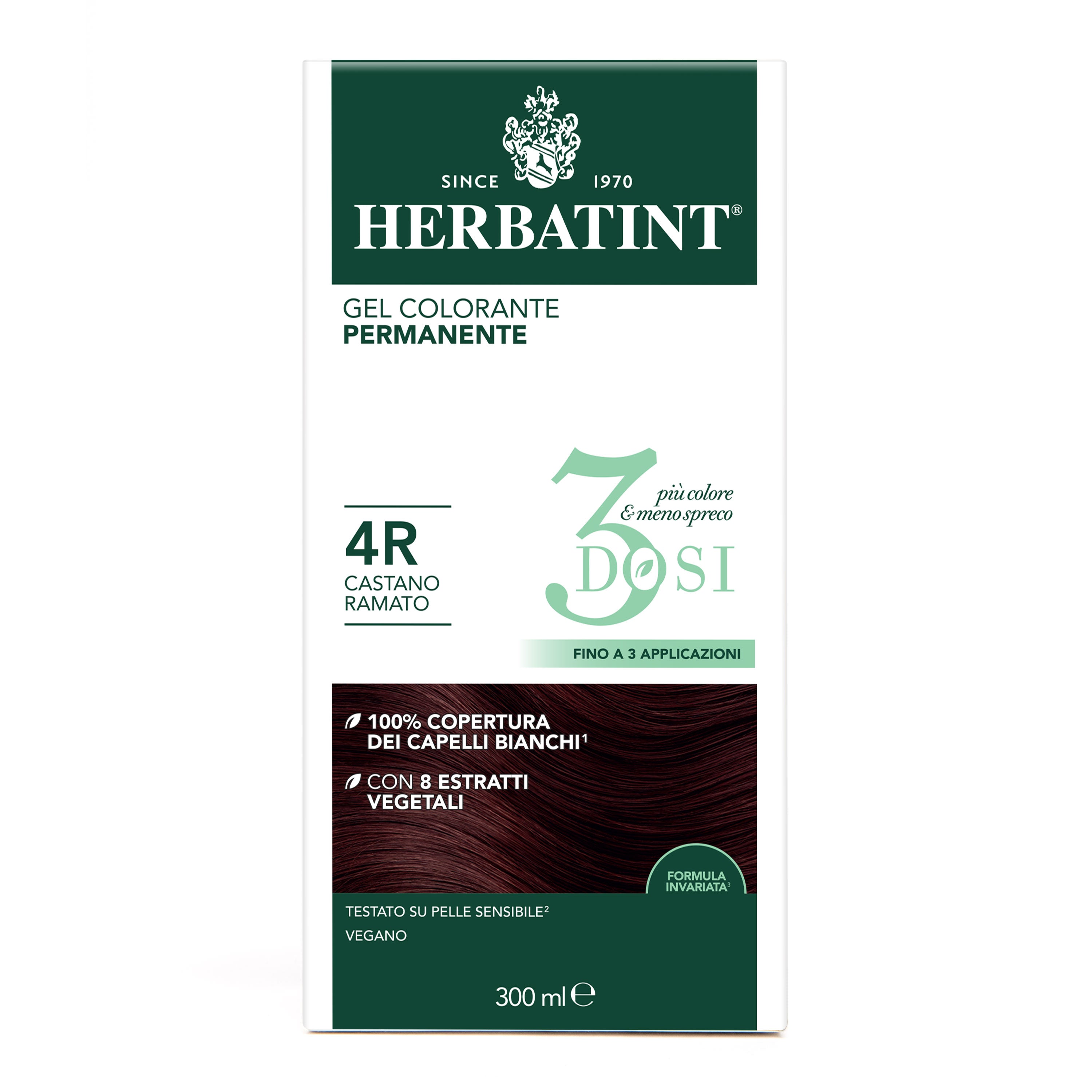 Herbatint 4R Castano Ramato colorazione capelli permanente senza ammoniaca