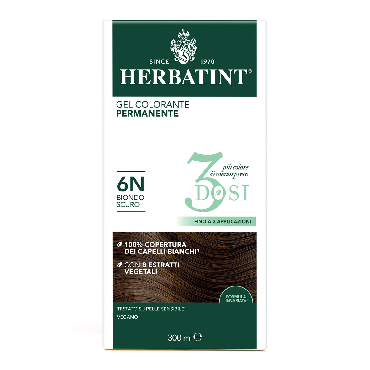 Herbatint 6N Biondo Scuro colorazione capelli permanente senza ammoniaca