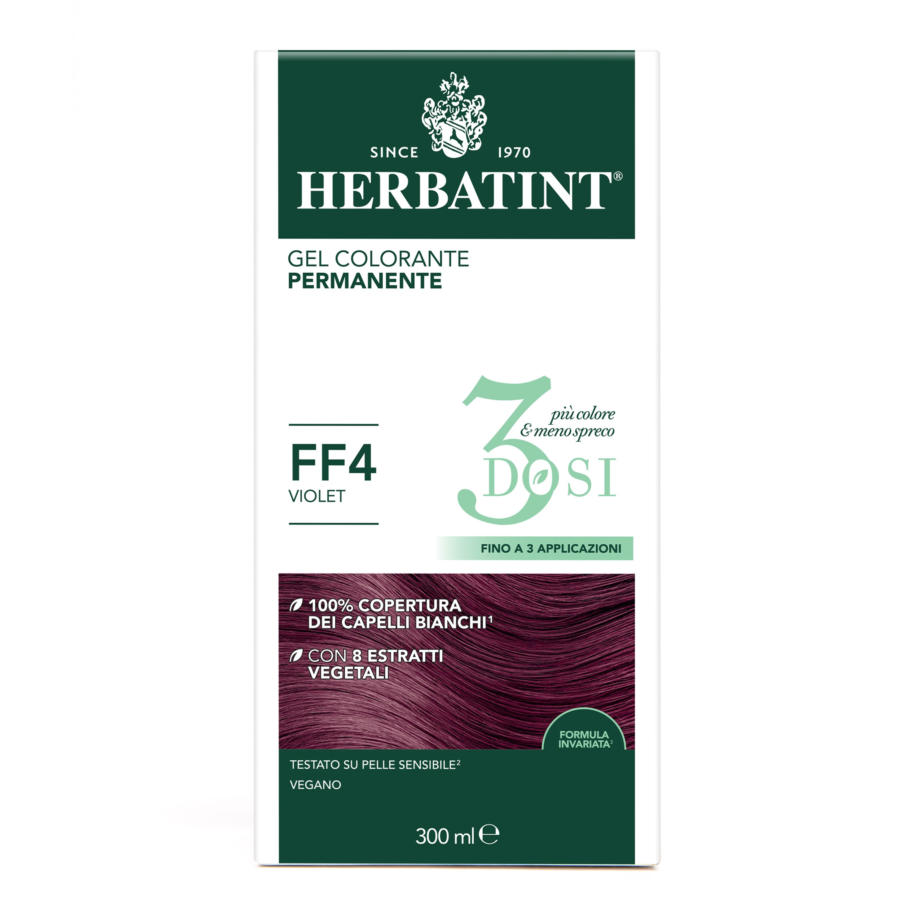 Herbatint FF4 Violet colorazione capelli permanente senza ammoniaca
