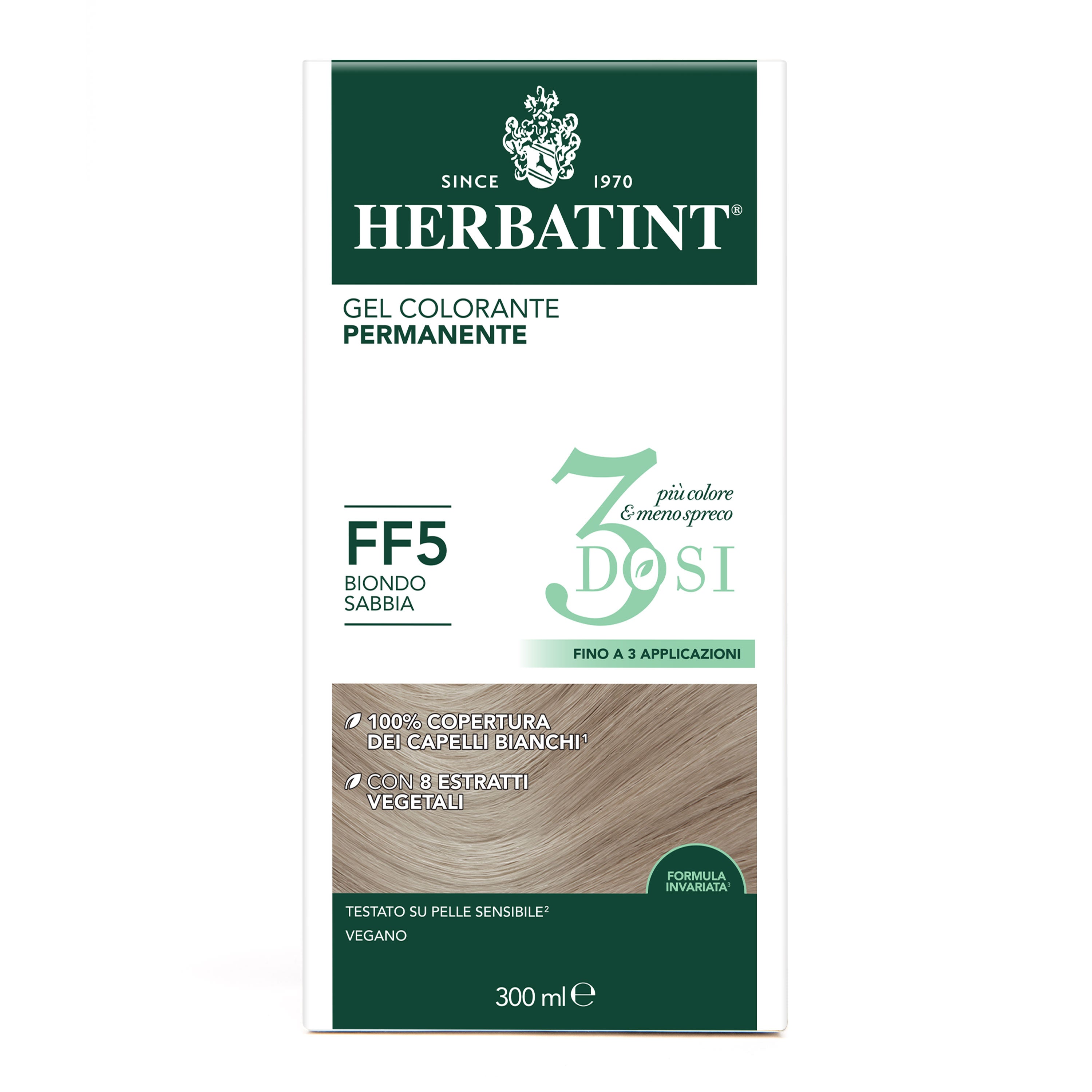 Herbatint FF5 Biondo Sabbia colorazione capelli permanente senza ammoniaca