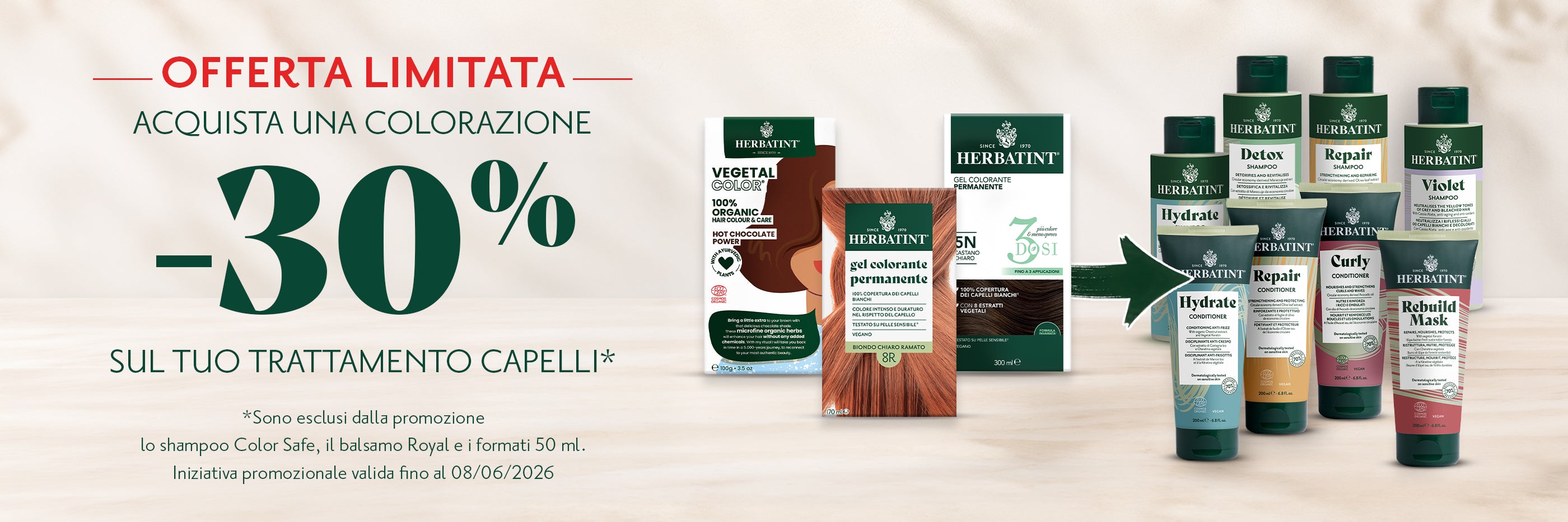Banner promozionale Herbatint