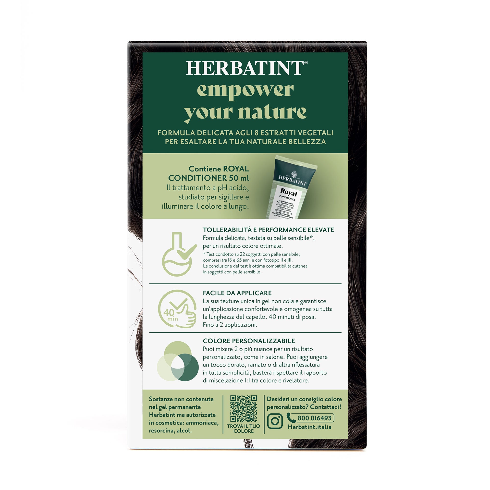 Dettaglio del packaging della tintura per capelli permanente 4C Castano Cenere