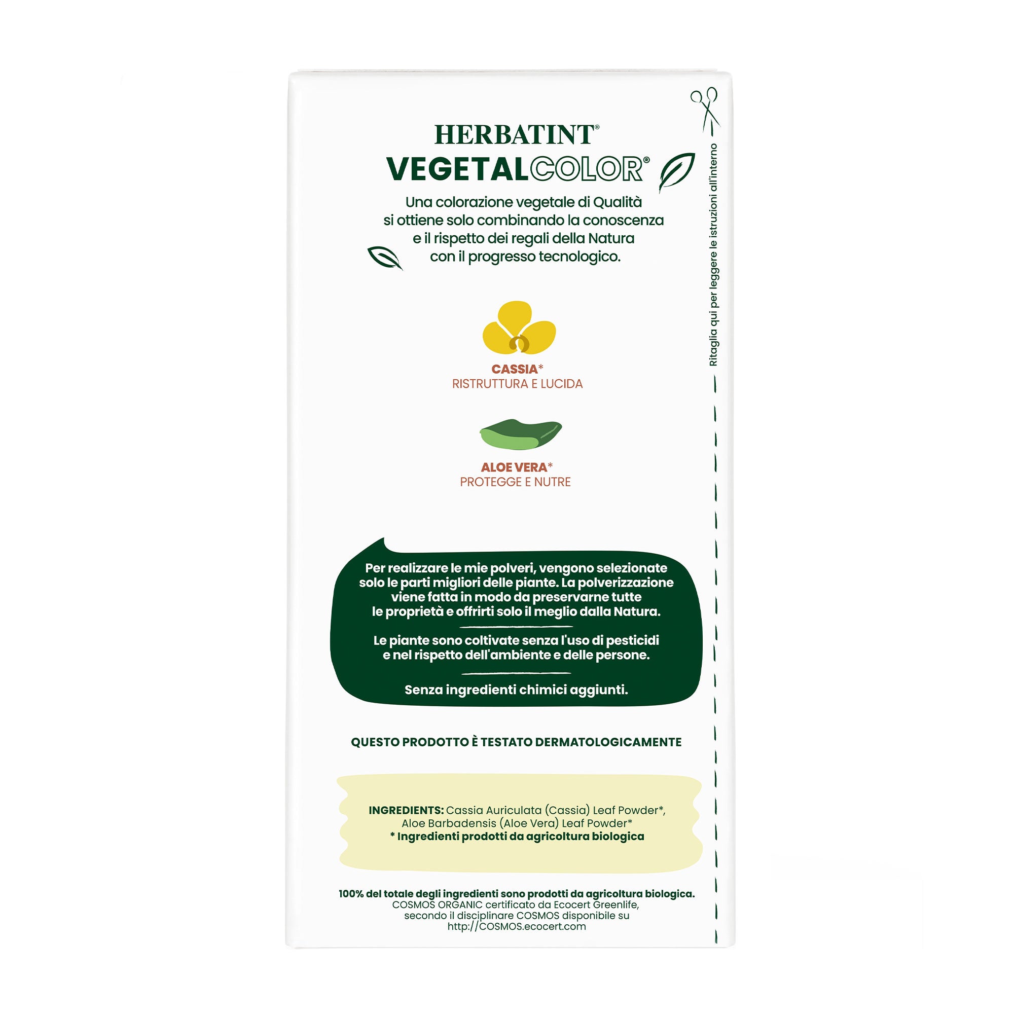 Tinta Vegetale per capelli Neutral Cassia Power Herbatint