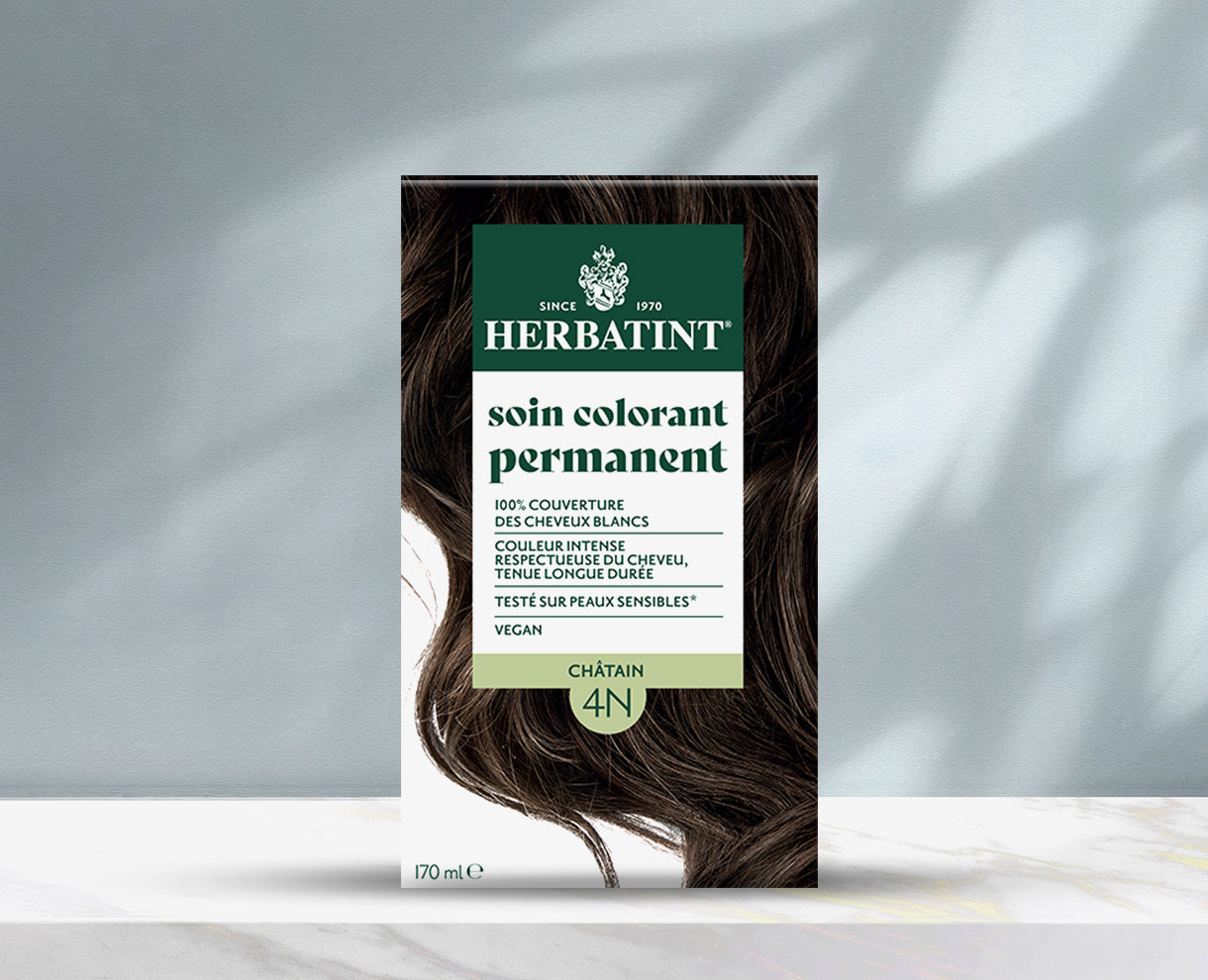 Coloration permanente Herbatint Chestnut 4N, boîte de 170 ml