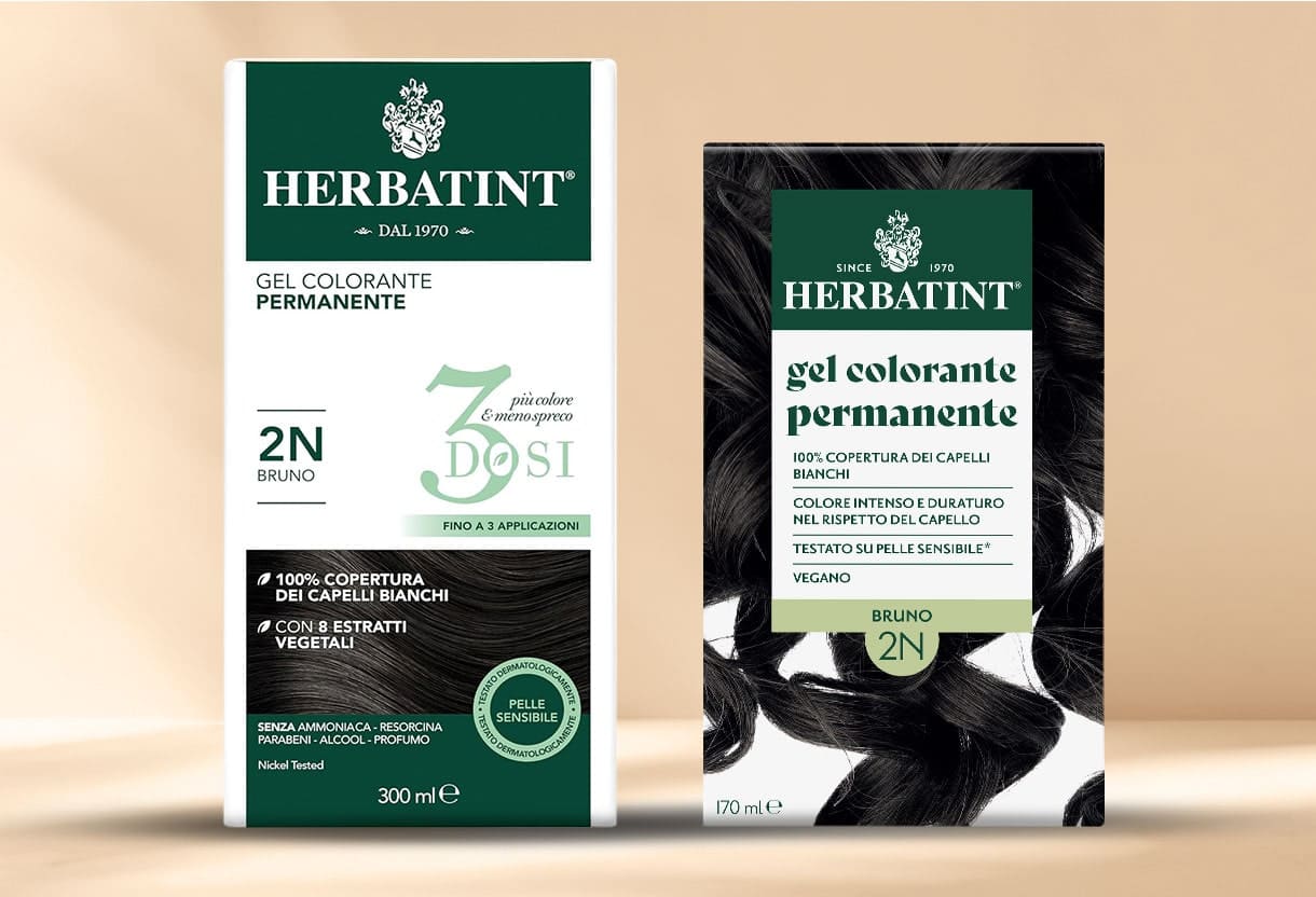 Tinta Herbatint 2N bruno senza ammoniaca, in evidenza prodotto