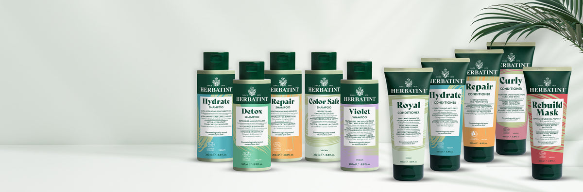 Linea completa Hair Care Herbatint: shampoo, balsami e maschera per ogni esigenza di cura dei capelli