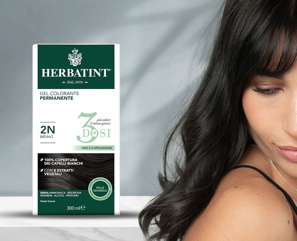 Tinta per capelli permanente Herbatint senza resocinolo, formato 300 ml