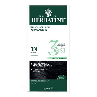 Herbatint 1N Nero colorazione capelli permanente senza ammoniaca