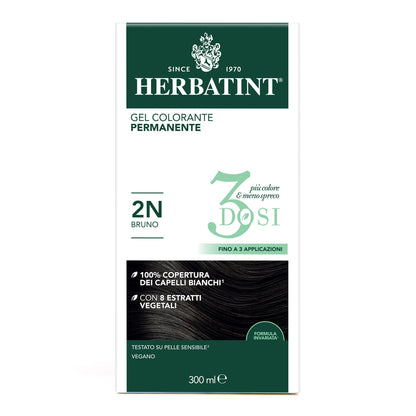 Herbatint 2N Bruno colorazione capelli permanente senza ammoniaca