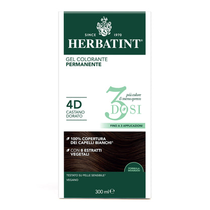 Herbatint 4D Castano Dorato colorazione capelli permanente senza ammoniaca