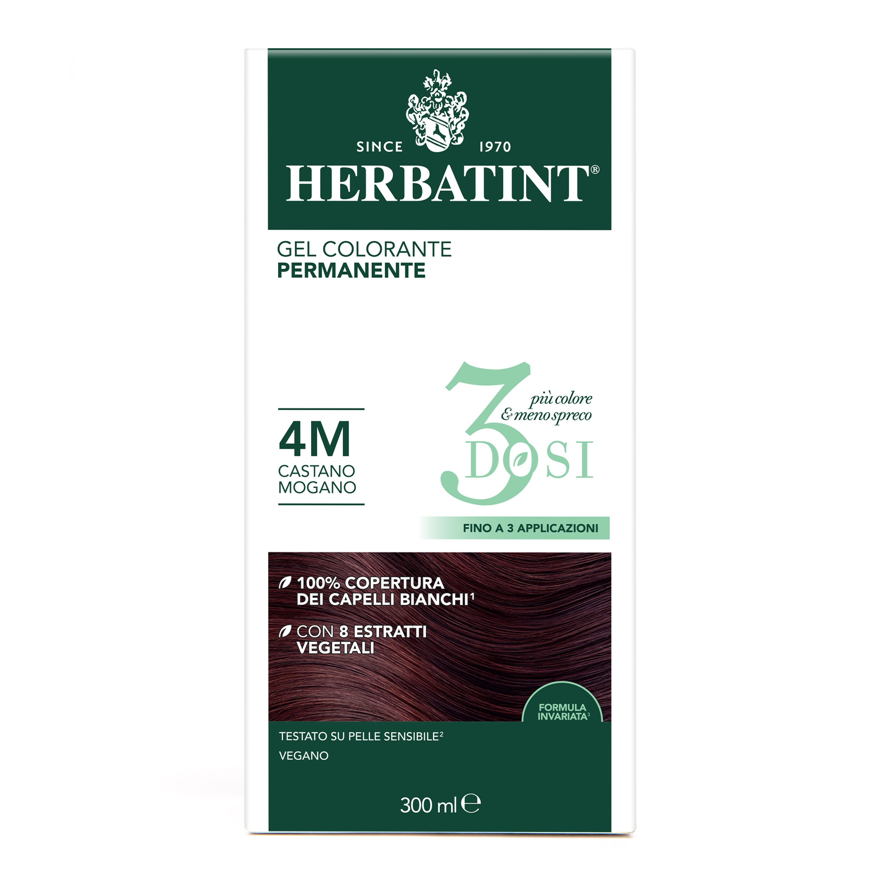 Herbatint 4M Castano Mogano colorazione capelli permanente senza ammoniaca