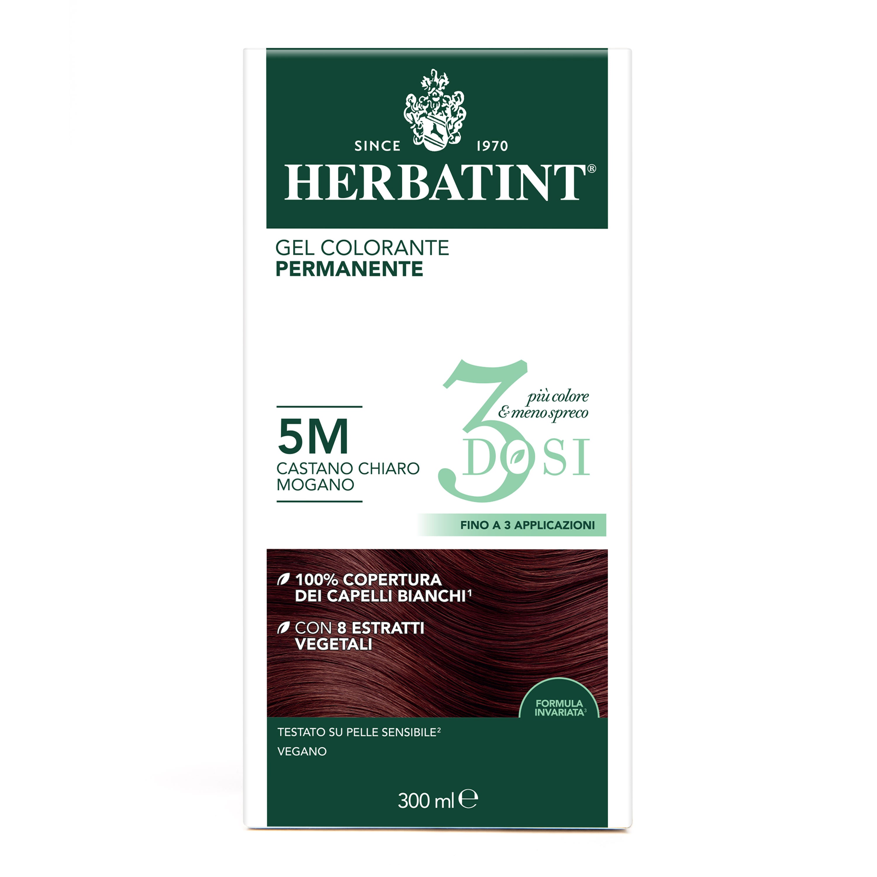 Herbatint 5M Castano Chiaro Mogano colorazione capelli permanente senza ammoniaca