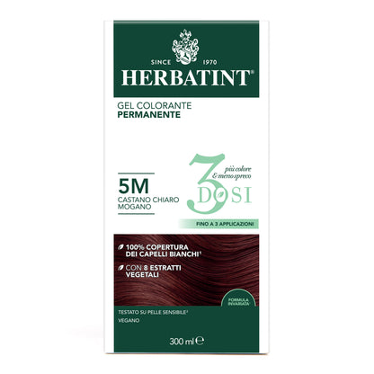 Herbatint 5M Castano Chiaro Mogano colorazione capelli permanente senza ammoniaca
