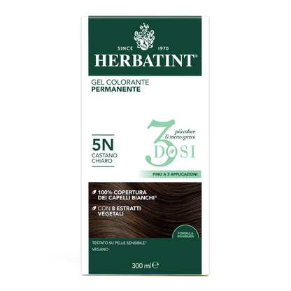 Herbatint 5N Castano Chiaro colorazione capelli permanente senza ammoniaca