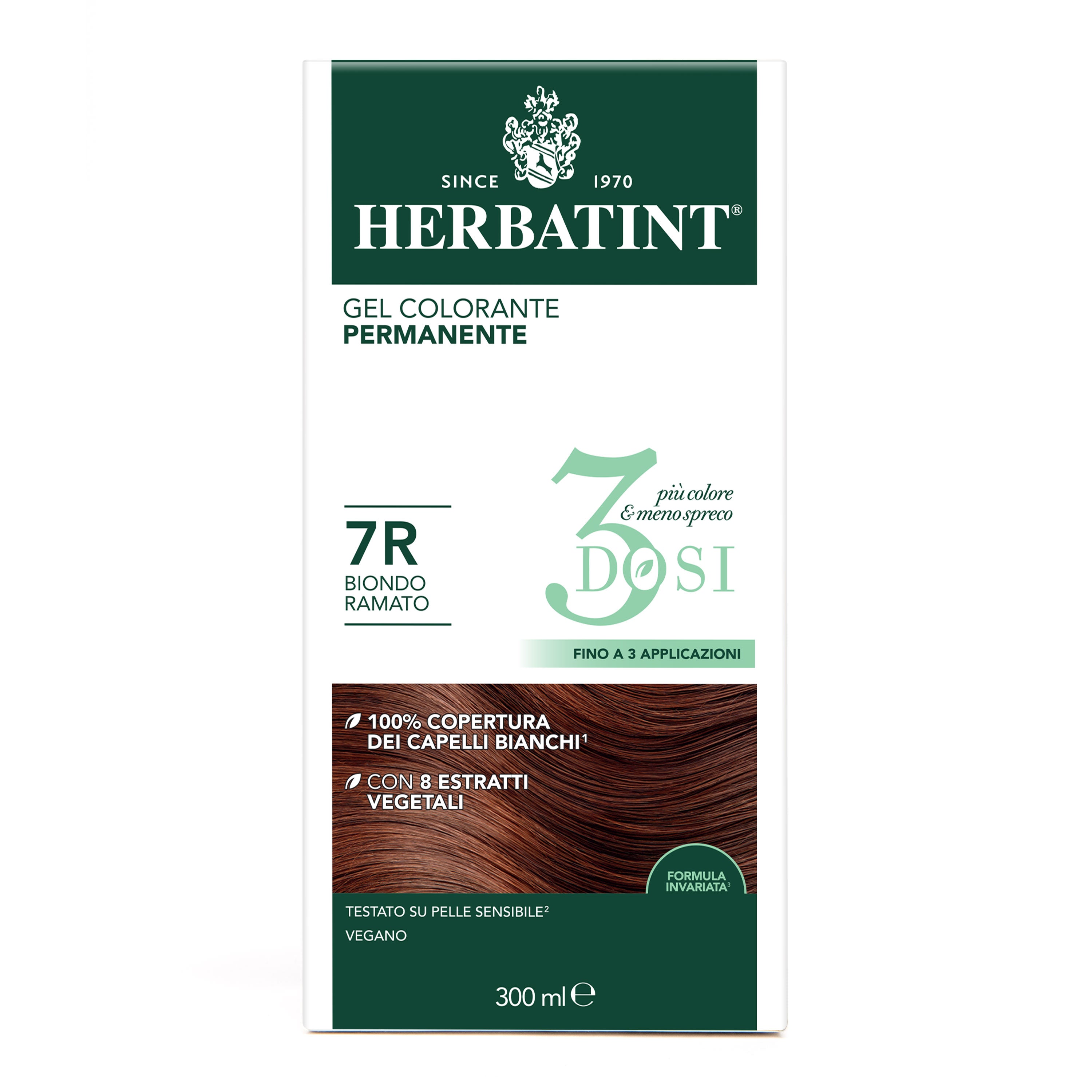 Herbatint 7R Biondo Ramato colorazione capelli permanente senza ammoniaca