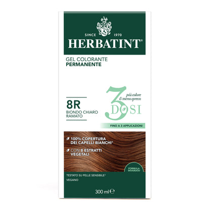 Herbatint 8R Biondo Chiaro Ramato colorazione capelli permanente senza ammoniaca