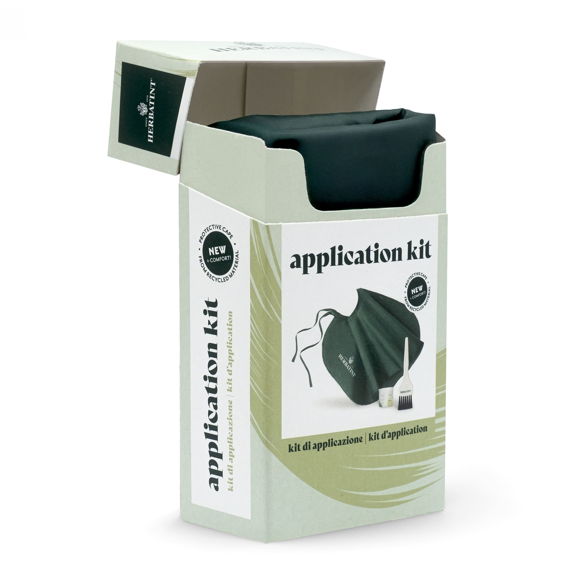 Kit di applicazione per utilizzare a casa la colorazione per capelli.