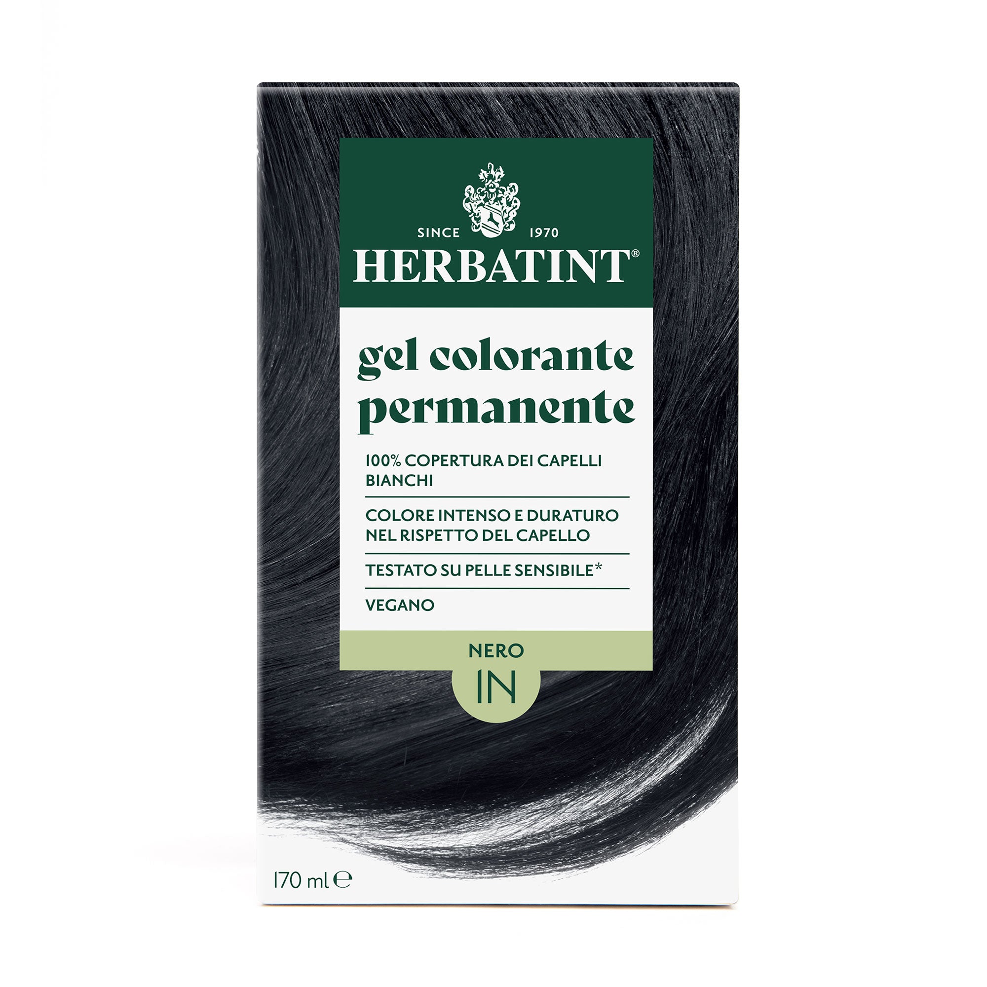 Gel Colorante Permanente 1N Nero, 170 ml