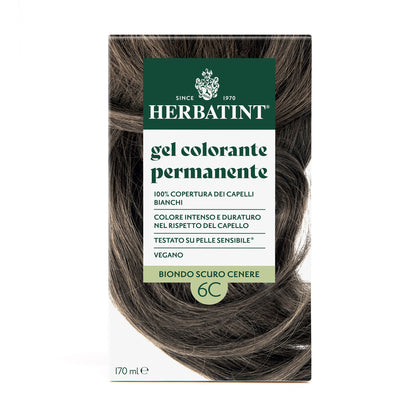 Permanent haircolour gel 5C Light Ash Brown | Ammonia-Free Ashy Hair Dye | Herbatint