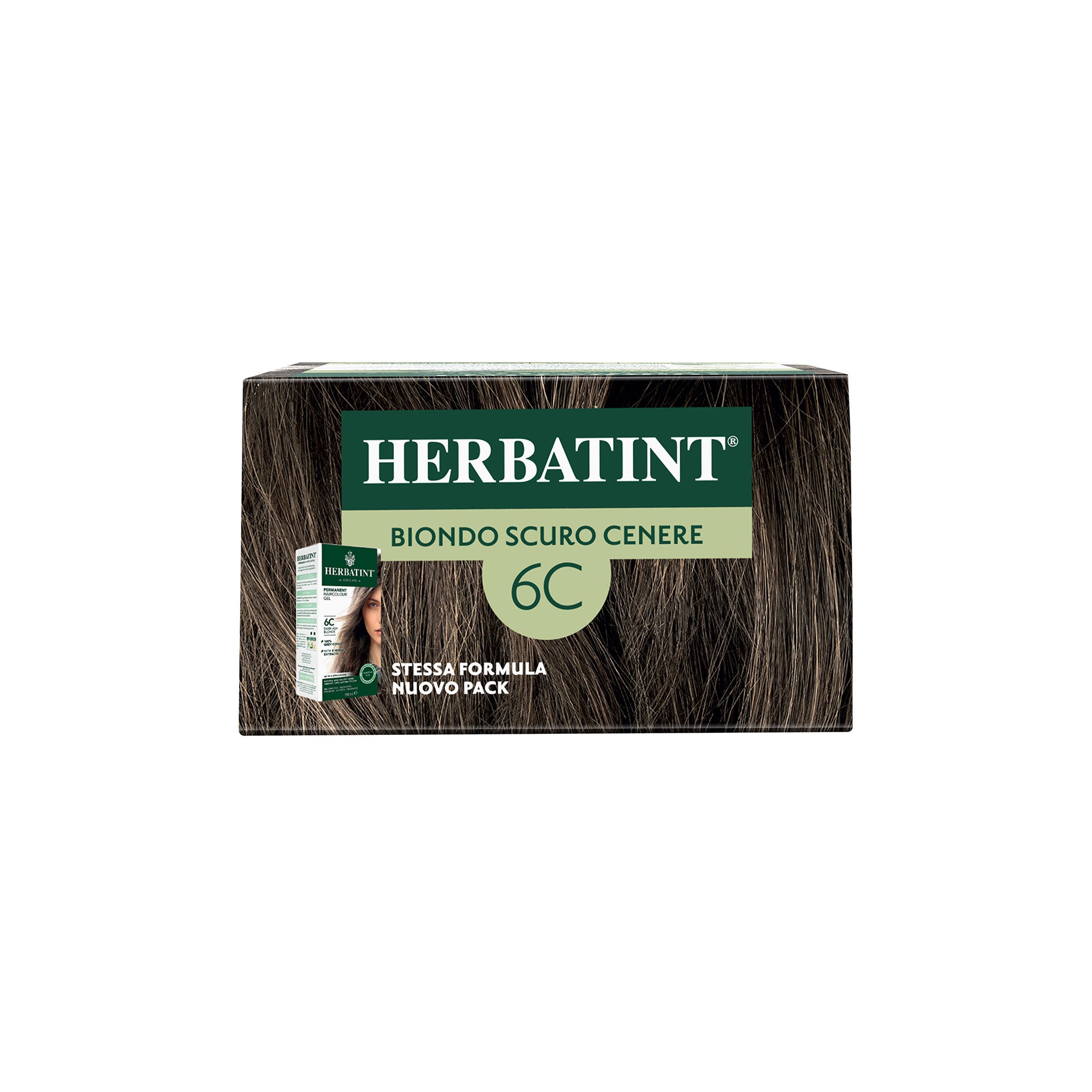 Permanent haircolour gel 5C Light Ash Brown | Ammonia-Free Ashy Hair Dye | Herbatint