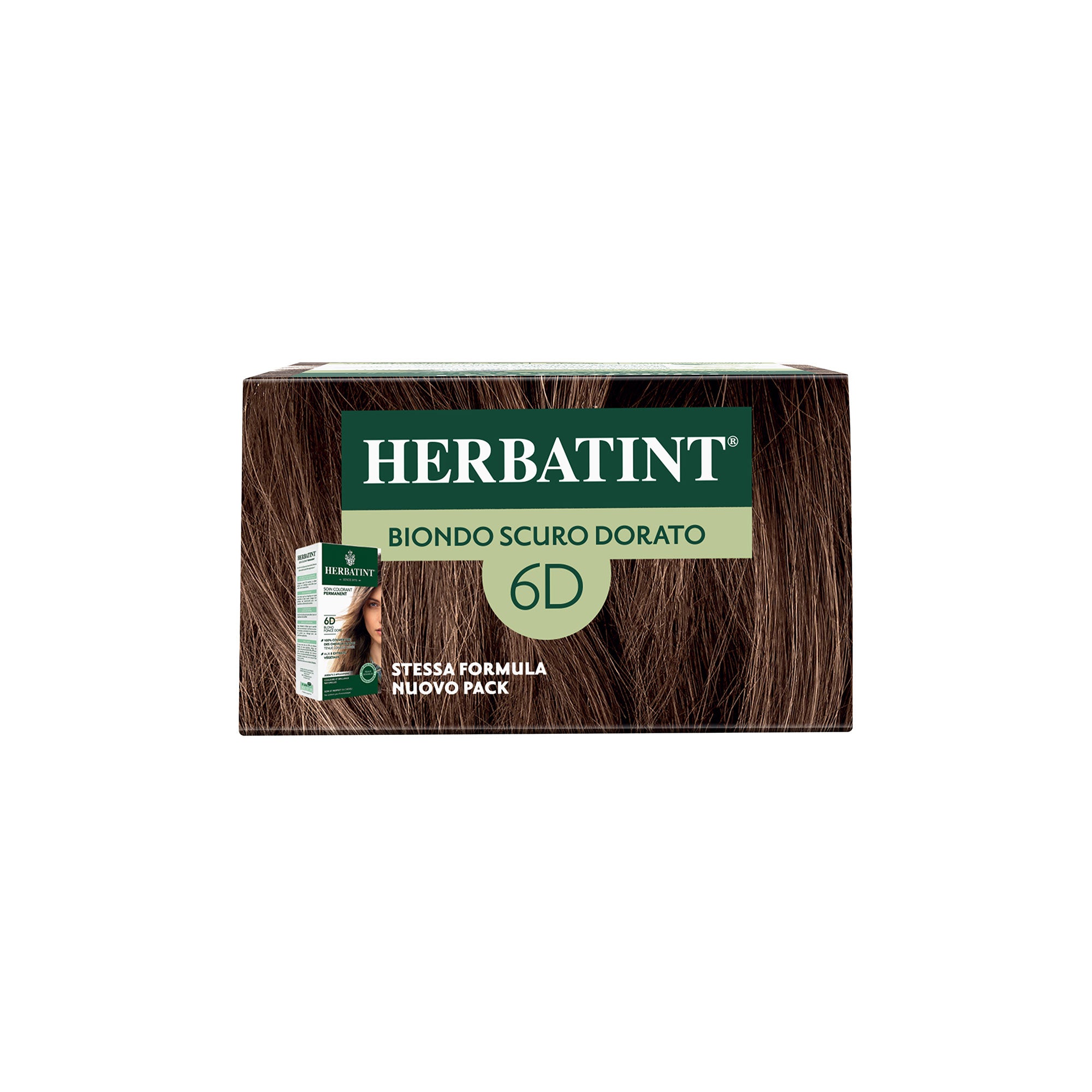 Permanentes haarfärbegel 6D Dunkelgoldblond, 170 ml