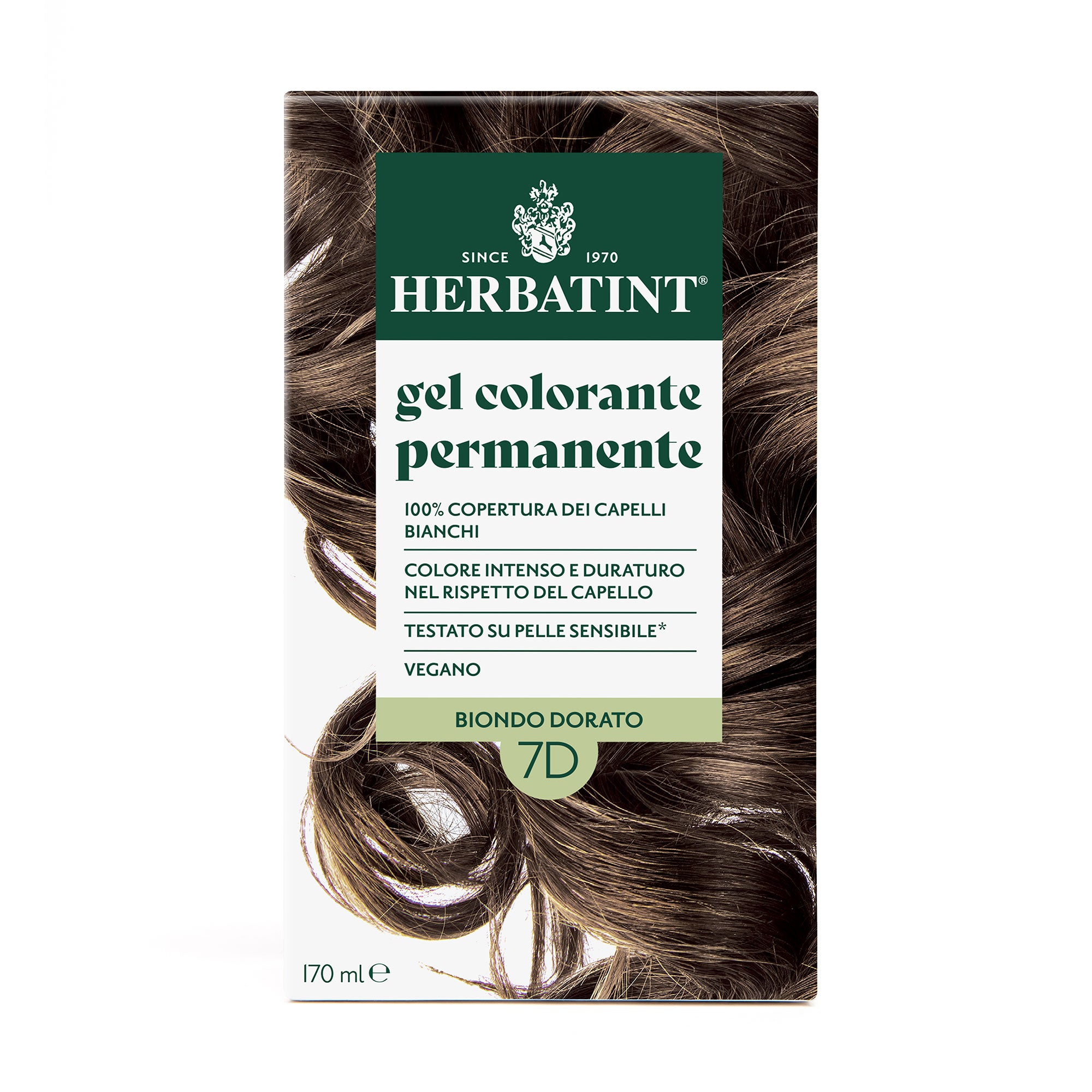 Gel Colorante Permanente 7D Biondo Dorato, 170 ml