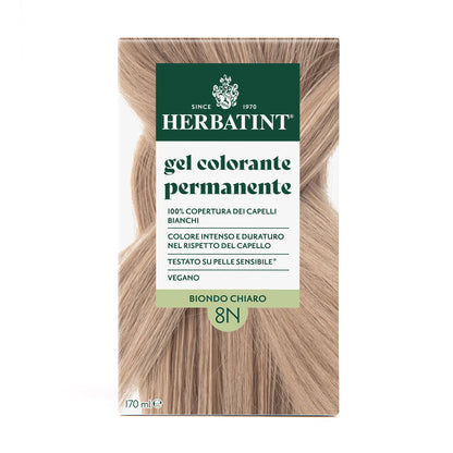 Gel Colorante Permanente 8N Biondo Chiaro, 170 ml