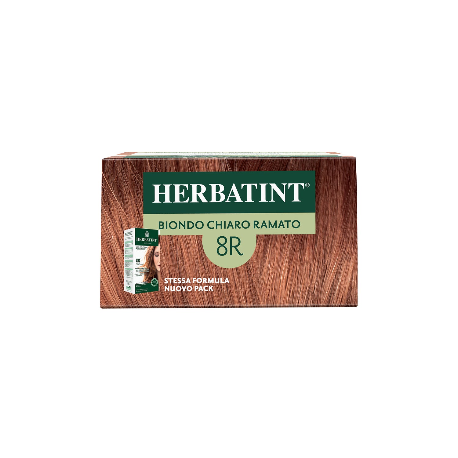 Permanente haarkleuring 8R Licht Koperblond, 170 ml