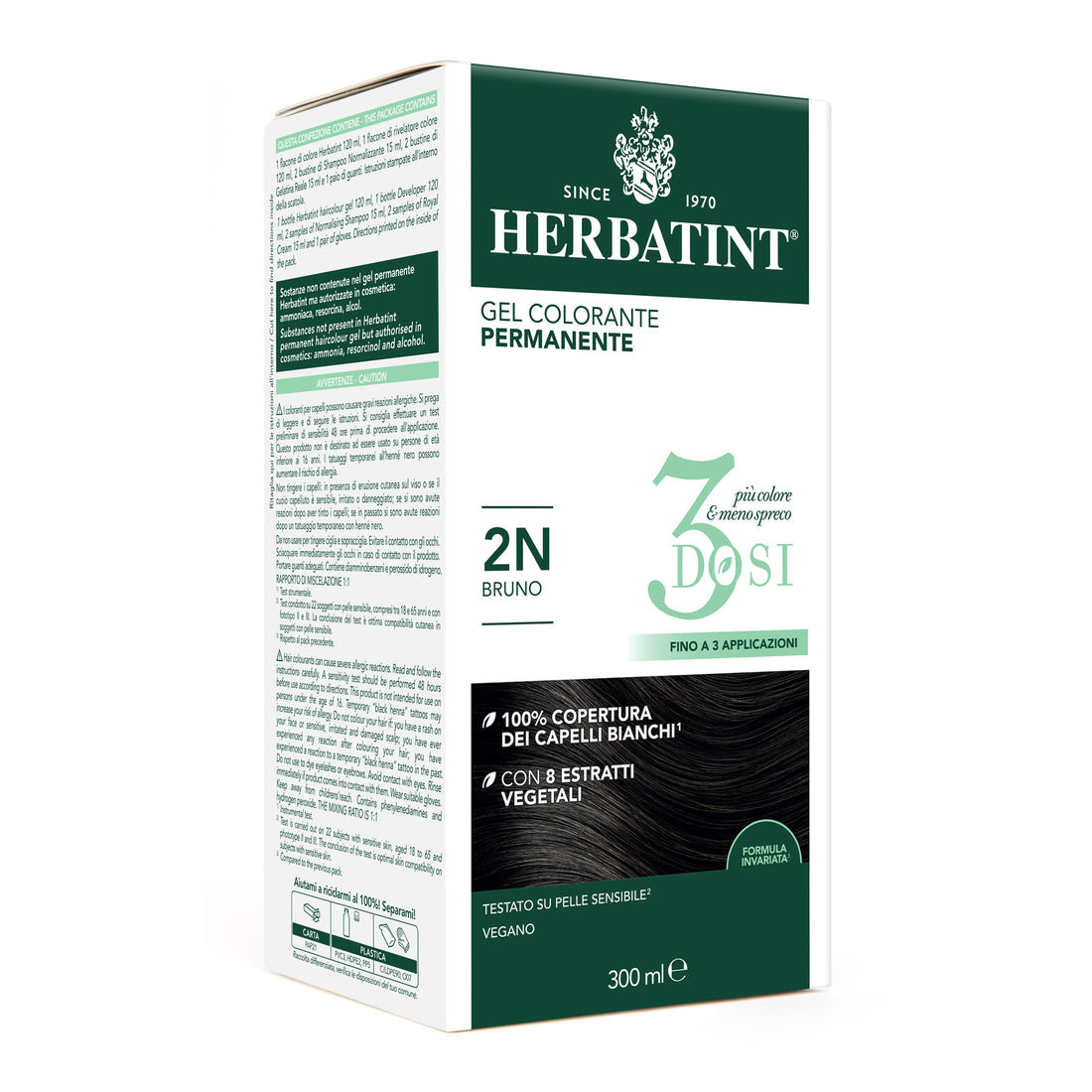 Herbatint 2N Bruno Gel Colorante Permanente senza ammoniaca