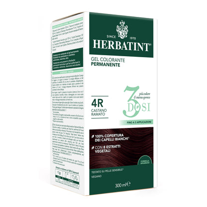 Herbatint 4R Castano Ramato Gel Colorante Permanente senza ammoniaca