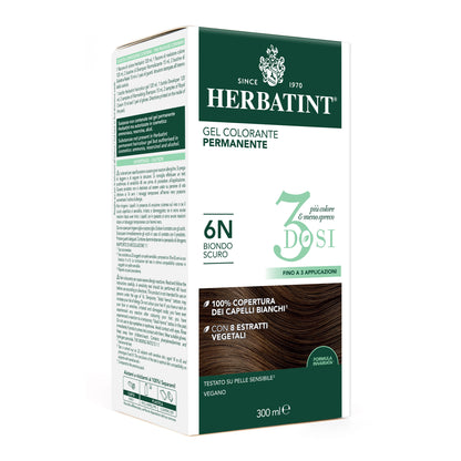 Herbatint 6N Biondo Scuro Gel Colorante Permanente senza ammoniaca