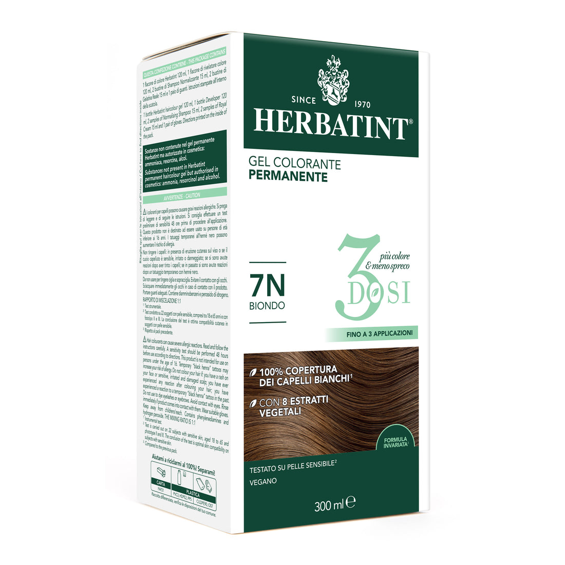 Herbatint 7N Biondo Gel Colorante Permanente senza ammoniaca