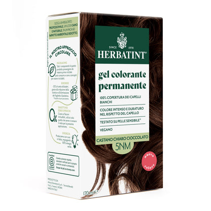 Gel colorante permanente senza ammoniaca Herbatint 5NM Castano Chiaro Cioccolato