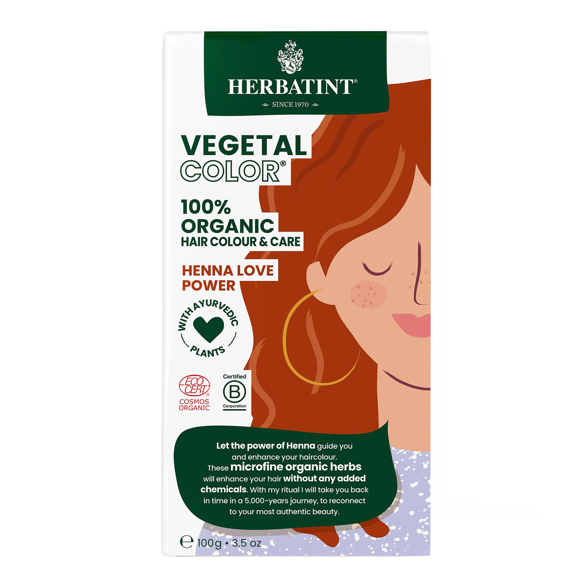 Herbatint Vegetal Color Henna Love Power – box front
