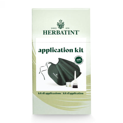 Kit applicazione per la tintura dei capelli colorati.