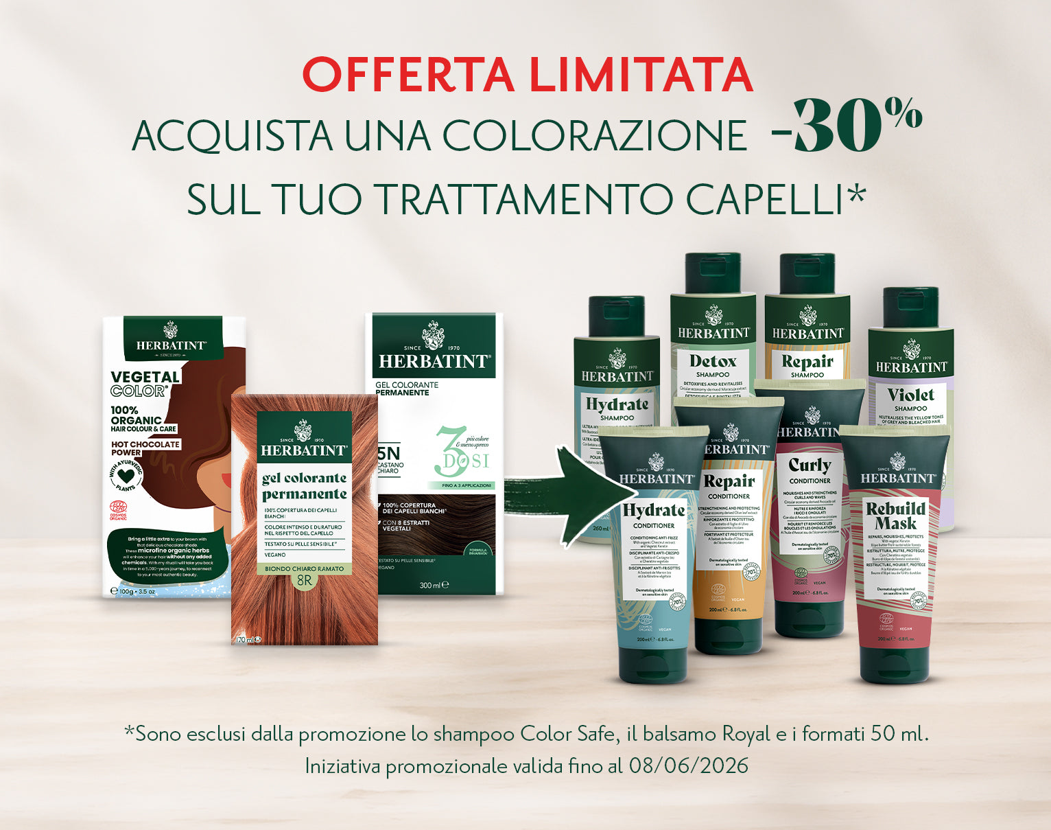 Banner promozionale Herbatint