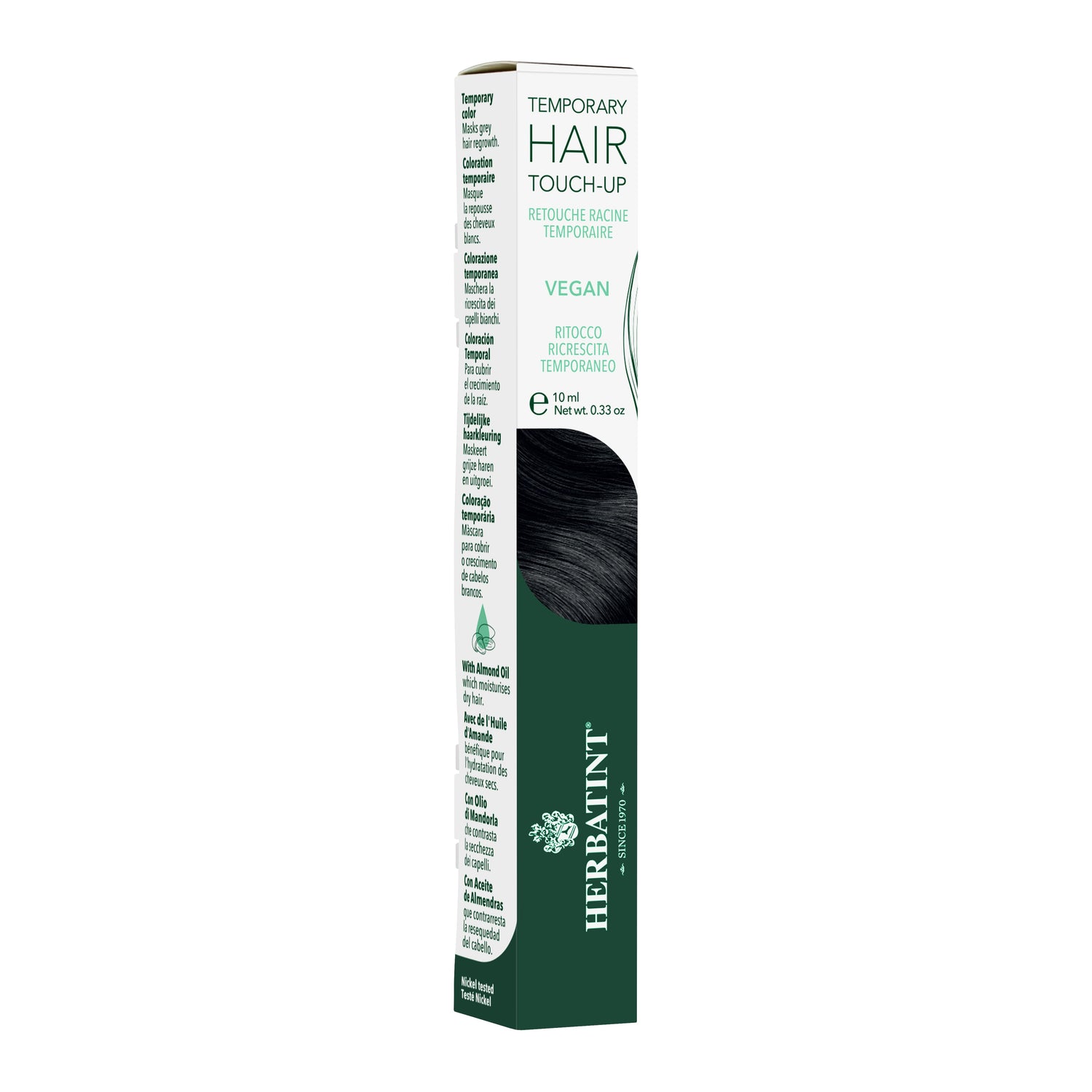 Herbatint Temporary Hair Touch-Up Black - 10 ml box