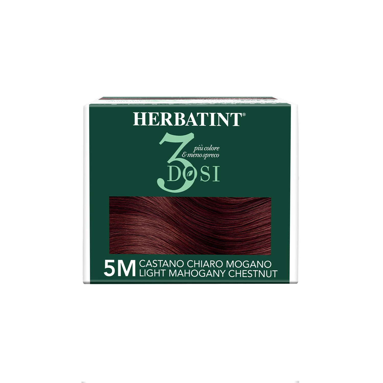Vista della parte superiore del box della tinta per capelli 5M Castano Chiaro Mogano 3Dosi 300 ml