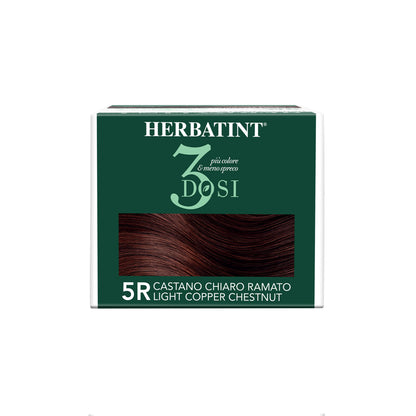 Vista della parte superiore del box della tinta per capelli 5R Castano Chiaro Ramato 3Dosi 300 ml