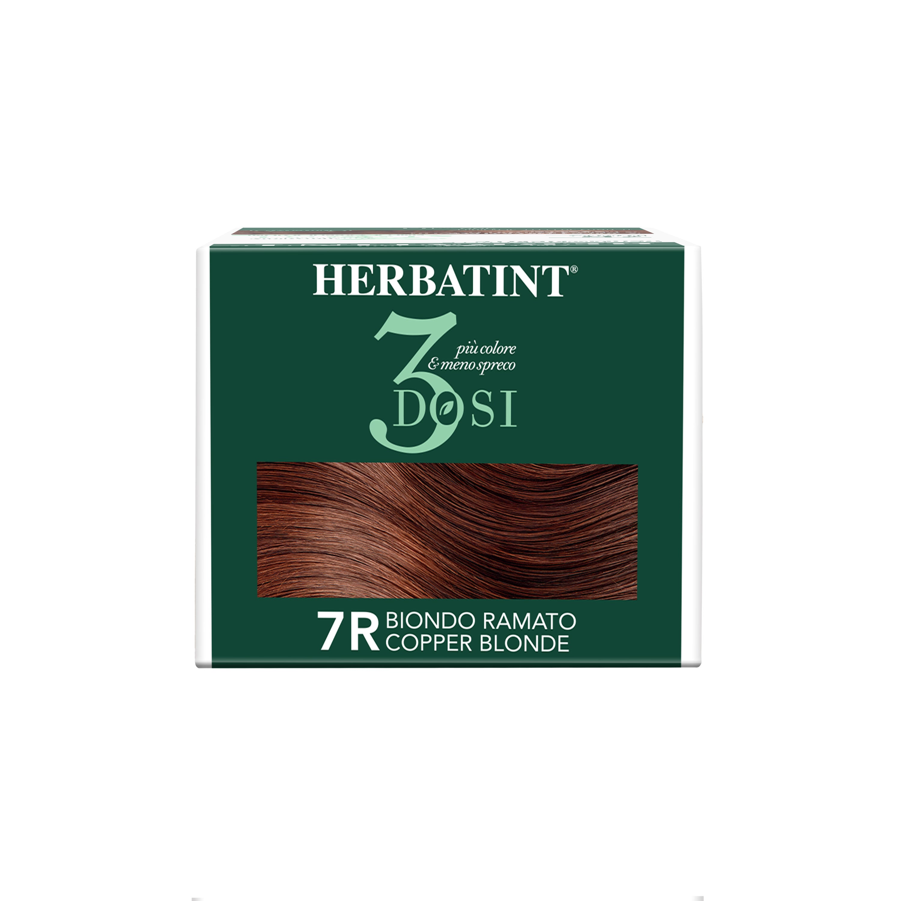 Vista della parte superiore del box della tinta per capelli 7R Biondo Ramato 300 ml