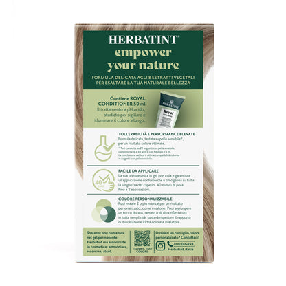 Dettaglio del packaging della tintura per capelli permanente 10C Biondo Platino Cenere