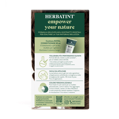 Dettaglio del packaging della tintura per capelli permanente 5D Castano Chiaro Dorato