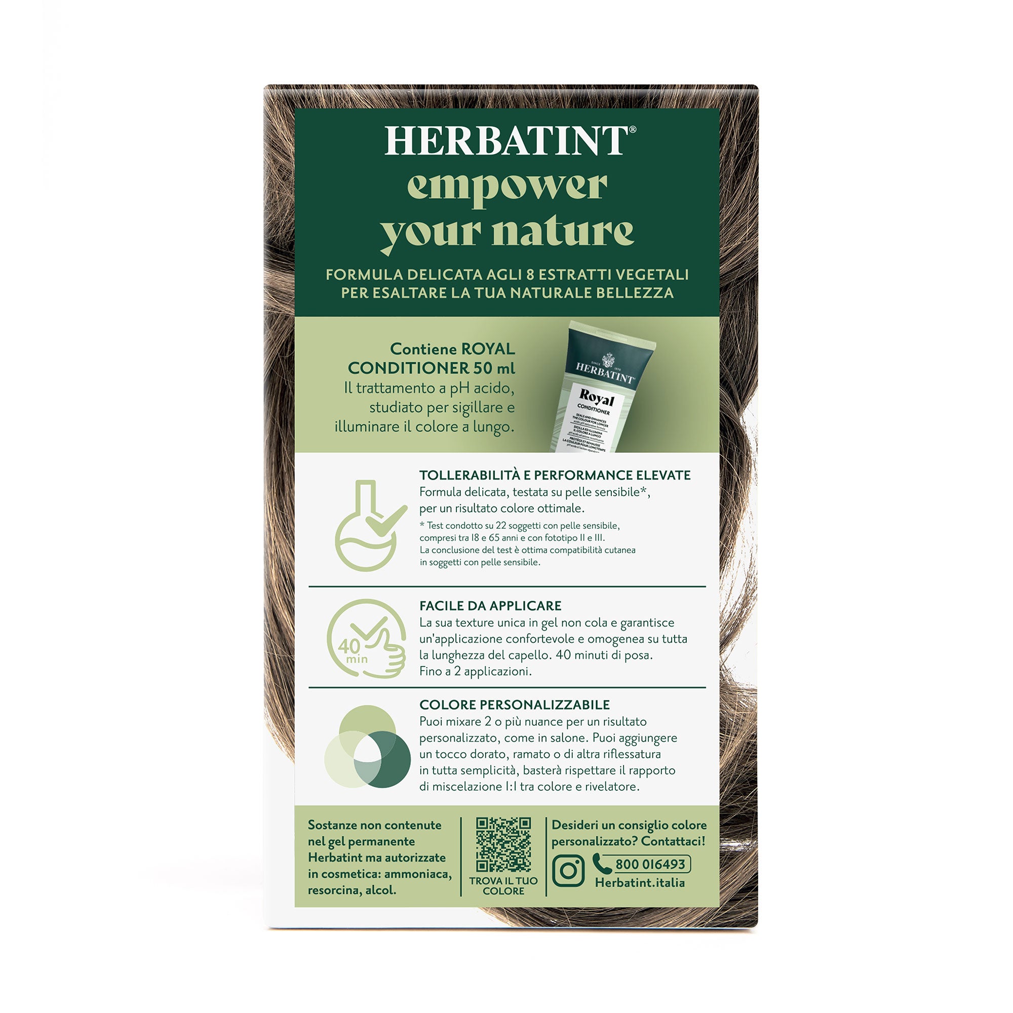 Dettaglio del packaging della tintura per capelli permanente 6N Biondo Scuro